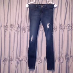 Blue jeans, The width is 24 and the length is 28